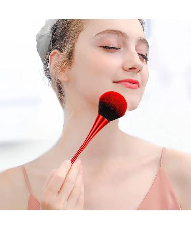 Powder Makeup Brush - Blush & Face Brush for Setting Powder & Bronzer (Red) - Buy Online on GoSupps.com