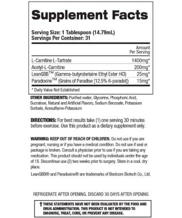Buy Top Secret Nutrition Fireball L-Carnitine Liquid w/Paradoxine - Berry Blast 16 oz | Premium Fat Burner & Weight Loss Supplement - Buy Online on GoSupps.com