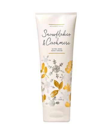 Bath and Body Works SNOWFLAKES & CASHMERE Ultra Shea Body Cream 8 Ounce (2019 Edition)