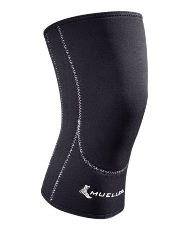 MUELLER Sports Medicine Closed Patella Knee Support Sleeve  For Men and Women  Black  X-Large