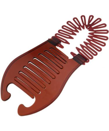 Xiton 1PC Bendable Plastic Hair Comb Ponytailer Hair Styling Tool Modern Banana Clip Interlocking Comb French Side Comb For Women Girls DIY Hair Style(Chocolate) - Buy Online on GoSupps.com