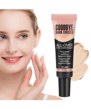 Full Coverage Concealer Blemish Concealer Waterproof 12G Beauty Concealer Long Lasting Liquid Foundation Natural Color Correction Makeup 10 Light A