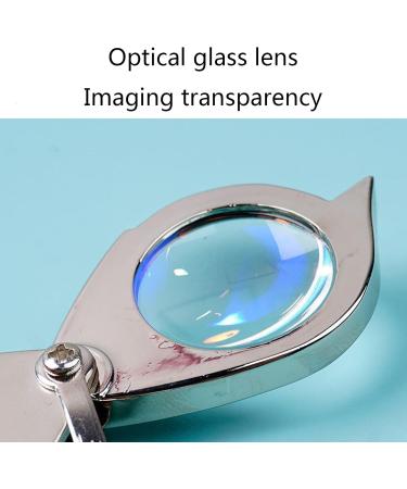 10x Pocket Magnifier Gift Metal Folding Magnifying Glass with Key Chain Jewelry Loupe Lens for Reading Maps Labels Craft Pocket Magnifier Glass Pocket magnifiers for Seniors Small Gift - Buy Online on GoSupps.com