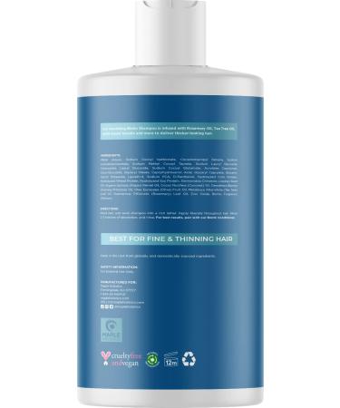 Biotin Vitamins & Sulfate-Free Shampoo for Thinning Hair - Volumizing Formula with Tea Tree & Rosemary Oils for Fine Hair Care - Promotes Regrowth and Nourishes Hair, Skin, and Nails - Buy Online on GoSupps.com