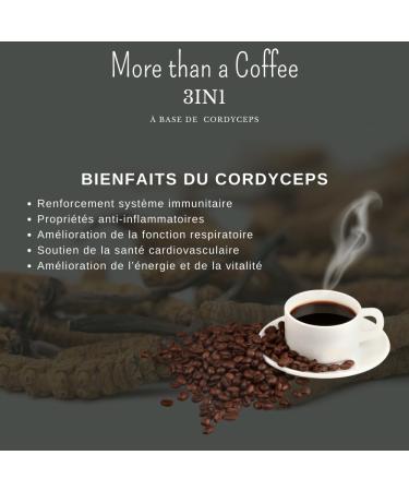 Coffee Premium base de champignon Cordyceps - Caf Original - 20 sachets x 21 grammes - Buy Online on GoSupps.com