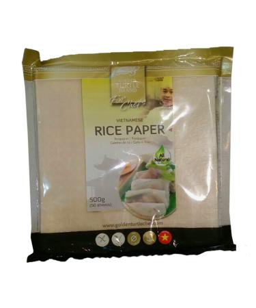 Rice paper for spring rolls square 50 sheets 500g oriental food rice paper spring rolls square 19cm x 19cm - Buy Online on GoSupps.com