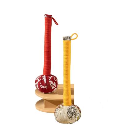 SuguÃŸ massage hammer manual massage knock hammer wormwood massage tab for body neck and back relieves tiredness (color: random color size: 11in) 11in random color - Buy Online on GoSupps.com