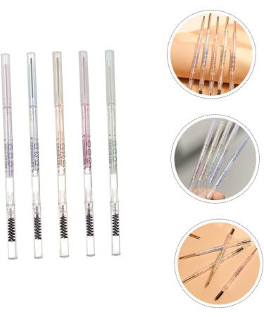 Alipis 5 pi ces Crayons Sourcils Fins Double-embout avec Brosse R sistants Transpiration Eau Maquillage Sourcils Naturel pour Femmes pour Teint - Buy Online on GoSupps.com
