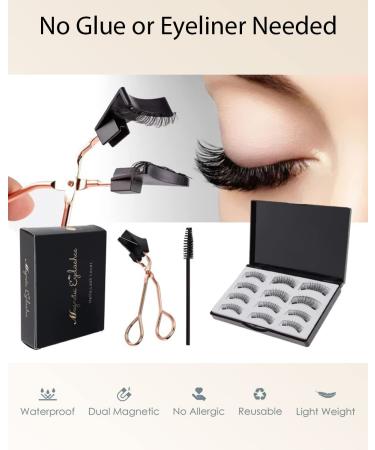 MOLAMOYA Magnetic False Eyelashes 12pcs - Easy to Wear 3D Natural Look Lashes - Buy Online on GoSupps.com
