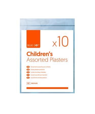 Blue Dot Assorted Children's Plasters 10-Piece