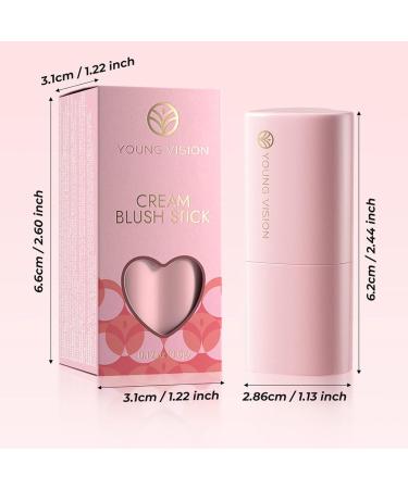 CHAKAE Creamy Blush Stick for Cheeks and Lips Multi-Use Lip Stain Cheek Tint Waterproof and Easy to Blend - Buy Online on GoSupps.com
