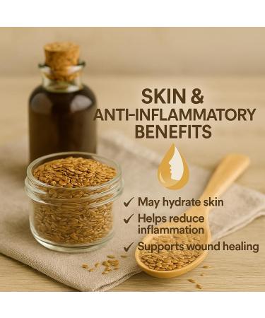  GiDeli Golden flax seeds 3 kg of whole raw seeds rich in omega-3 and fiber ideal for smoothies cereals baking and salads (3000 g) - Buy Online on GoSupps.com