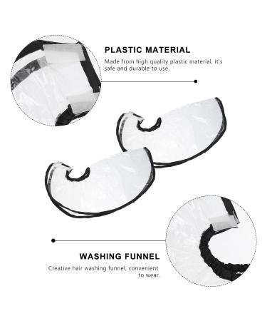 Beaupretty Hair Styling Tools Hair Dye Tools 2Pcs Hair Shampoo Funnel Transparent Hair Funnel Professional Salon Hair Washing Funnel Hair Coloring Washing Tool Household Tools Shampoo Cape - Buy Online on GoSupps.com
