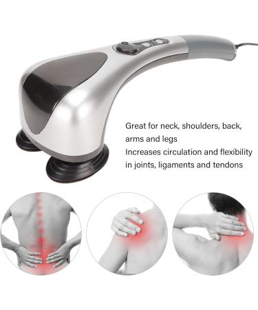 Handheld Back Massager - Comfortable Double Node Shiatsu Massager for Deep Tissue Relief | Perfect for Shoulders Legs & Feet | International Shipping Available - Buy Online on GoSupps.com