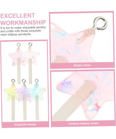 40 Pcs Lollipop Pendant Key Fob Lollipops Lollipop Keychain Resin Lollipop Charms Hairpin Girl Child 4.2X2cmx2pcs As Shownx2pcs - Buy Online on GoSupps.com