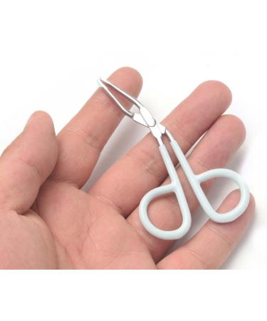 Yutoner Scissors Shaped Eyebrow Tweezers Set - Stainless Steel, Easy Handle, Flat Tip - 4 Pieces - Buy Online on GoSupps.com