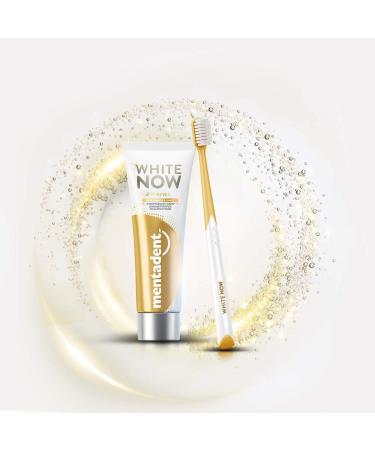 Buy Mentadent White Now Pochette by Giulia de Lellis - 2 Rigid Toothwhitening Toothpaste & 1 Toothbrush - International Shipping Available - Buy Online on GoSupps.com
