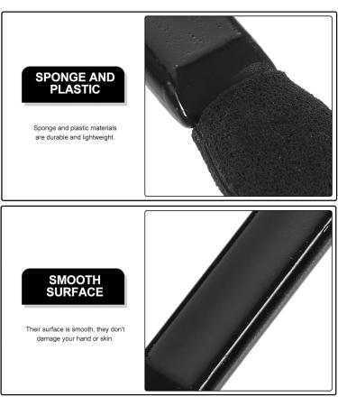 Luxshiny 100pcs Sponge Eyeshadow Brushs Black Double Sided Eyeshadow Applicators Disposable Makeup Brush for Home Salon 100pcs Black - Buy Online on GoSupps.com