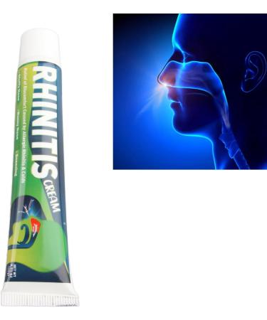 Rhinitis Cream for Sinusitis & Nasal Relief - 20g Clogged Nose Ointment | Fast-Acting Sinus Infection Relief - Buy Online on GoSupps.com