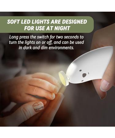 Kcvzitrds Electric Nail Clippers Rechargeable Nail Clippers with 6 Grinding Heads and LED Light Safe for and Easy to Use - Buy Online on GoSupps.com