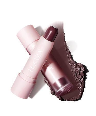 LUXAZA Tinted Lip Balm Natural Semi-Gloss Finish Hydrating / Coloring 2 in 1 Lip Stick for Girls & Women 01 Dark-Mauve