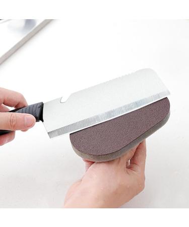 Tainrunse Stove Cleaning Sponge Brush Comfortable Grip Emery with Ergonomic Handle Mini Oil-Proof Quick Drying Multifunctional Kitchen Dish Pot Pan Bowl Sink Brown - Buy Online on GoSupps.com