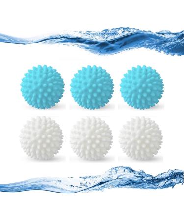 Wohlstand 6 pieces dryer balls for tumble dryers dryer balls dryer ball dryer ball washing ball for fluffy clothes cleaning household laundry reusable