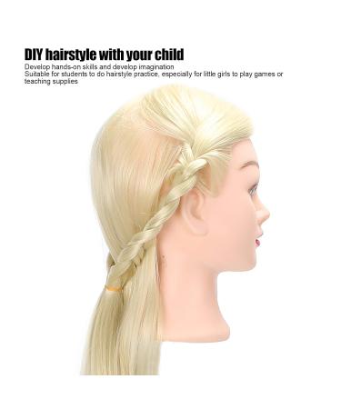Hairdresser Training Head - 65cm Funny Practical Doll Head for DIY Hairstyling & Braids | High-Temperature Fiber - Buy Online on GoSupps.com