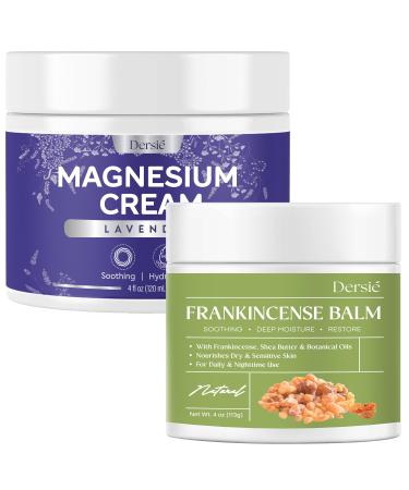 Dersie Relax & Nourish Bundle: Magnesium Cream + Frankincense Balm