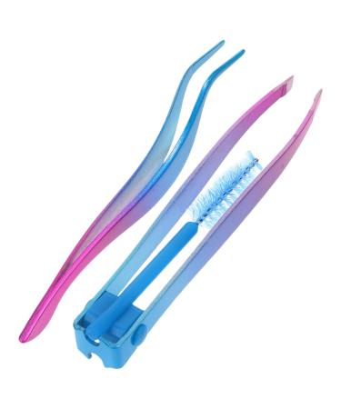 MAGICLULU 1 Set Double-end Eyebrow Tweezers Precision tweezer for Eyebrows Miss Set Tweezers Fake Eyelashes Eyebrow Clip Precision Eyebrows Tweezers Tweezers for Women Facial Hair