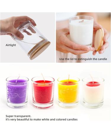 Daofary 6oz Glass Candle Jars - 20 Pack with Lids, Wicks, Stickers, and Metal Centering Devices - Buy Online on GoSupps.com
