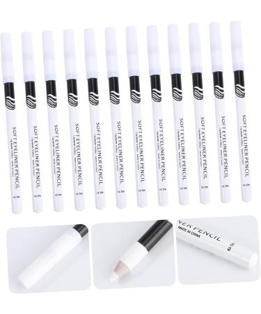 HAPINARY 48 Pcs Eyeliner Pencil Sweat Resistant Liquid Eyeliner Liquid Eyeshadow White Marker Pen Wooden Pole - Buy Online on GoSupps.com