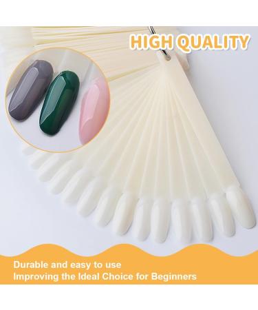 EIHI 200pcs Nail Art Tips Ring - Transparent Nail Display for Salon Exercises & Nail Tips - Buy Online on GoSupps.com