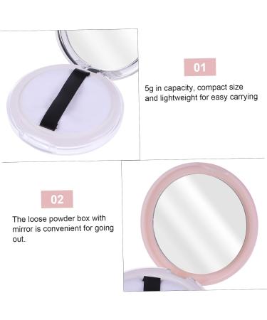 Healeved 2pcs Dispensing Empty Toner Cosmetic Pot Finish Powder Jar Loose Powder Compact Glass - Buy Online on GoSupps.com