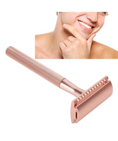 Premium Portable Manual Safety Razor for Men - Zinc-Aluminium & Brass Handle Double-Edged with Copper Base for Ultimate Grooming - Buy Online on GoSupps.com