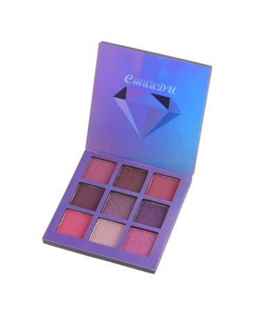 Mipcase Makeup Plattete 9 Glitter Eye Shadow Shimmer Eyeshadow Makeup Palette Eyeshadow Palette Bright Light Sequins Micowave 1 count (Pack of 1) Purple