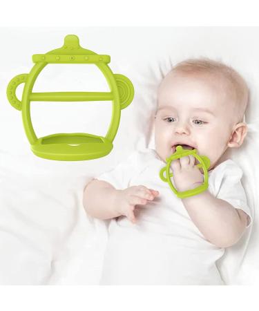 UANLAUO Baby Teething Toys  for 0-6 and 6-12 Months Infants  Silicone Hand Teether for Soothing Sore Gums  BPA-Free & Non-Toxic for Boy Girl