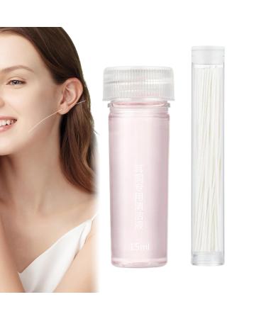 Ear Piercing Cleaning Kit 70 Pieces Ear Wax Removal Solution 15ml for Men Women Travel Home