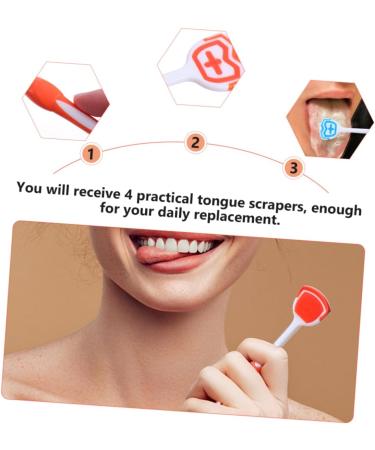 Buy Gatuida 12 Pcs Tongue Cleaning Brush Set - Fresh Breath & Oral Care - Baby & Adult Tongue Scrapers - 3 Colors - 19.5x3x0.6cm - Buy Online on GoSupps.com