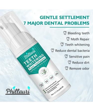 Foaming Toothpaste for Sensitive Teeth - Effective Stain Removal (60ml) | International Shipping Available - Buy Online on GoSupps.com