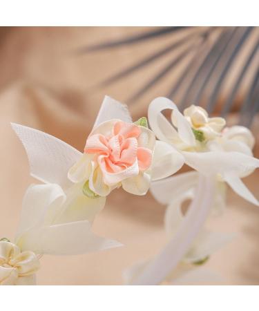 IYOU Flower Wedding Headband Ivory Bowknot Hair Bands Birthday Party Hair Accessories for Girls - Buy Online on GoSupps.com