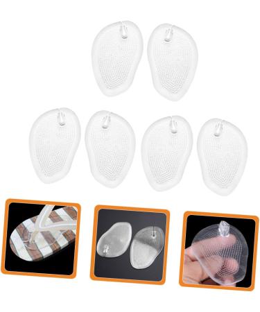 FRCOLOR 12 Pairs Forefoot Pads for Sandals | Gel Metatarsal Cushion & Heel Protectors - Soft Transparent Pain-Free Support - Buy Online on GoSupps.com