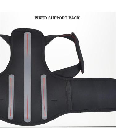 Adjustable Posture Corrector Belt | Back Support & Lumbar Brace for Hunchback & Scoliosis | Men Women & Adults (L) - Black - Buy Online on GoSupps.com