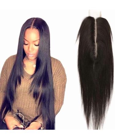 BIPLE Strands Top Lace Closure Hair Extension Brazilian Human Hair 14 inches