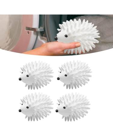 RENHUAVOY 4pcs Dryer Balls Reusable Tumble Dryer Hedgehog Dryer Balls Fabric Softener Ball Clothes Will Come Out Soft Fluffy Fewer Wrinkles and Less Static Cling - Buy Online on GoSupps.com