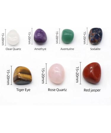 Qlisytpps 10pcs Healing Crystals Set - Chakra Gemstones Kit with Amethyst Clusters - Perfect Witchcraft Gift for Beginners - Buy Online on GoSupps.com