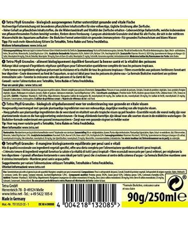 Tetra Phyll Granules - Premium Fish Feed for Herbivorous Decorative Fish | 250ml Granulate with Vital Fiber | Ideal for Healthy Aquarium Diet - Buy Online on GoSupps.com