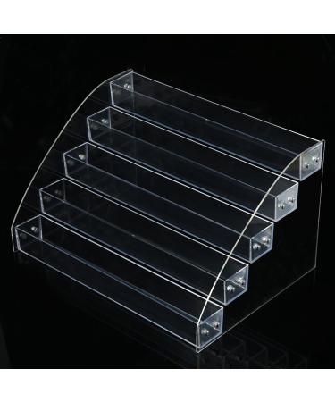 Buy Premium Nail Polish Organizer - 5 Tiers Clear Acrylic Holder for Long-Lasting Display | Perfect Makeup Stand for International Shipping - Buy Online on GoSupps.com