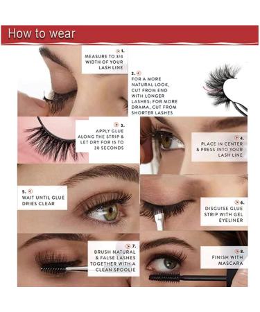piuryue 25 Pairs Makeup Eyelashes Fake Eyelashes Soft Slender Natural Long Lashes - Buy Online on GoSupps.com