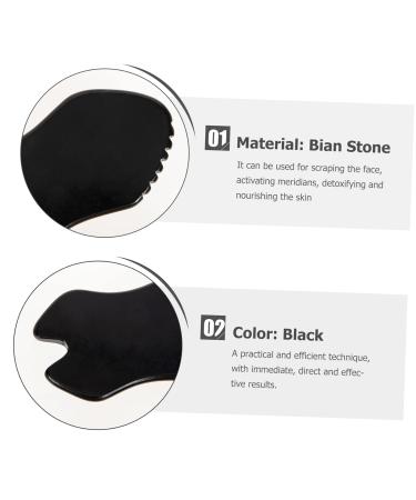 Beavorty Black Meteorite Gua Sha Facial Tool - Scraping Board & Neck Massage Tool for Glowing Skin - Buy Online on GoSupps.com